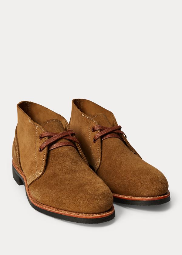 Men's Ralph Lauren Roughout Suede Boots | 049836SYH